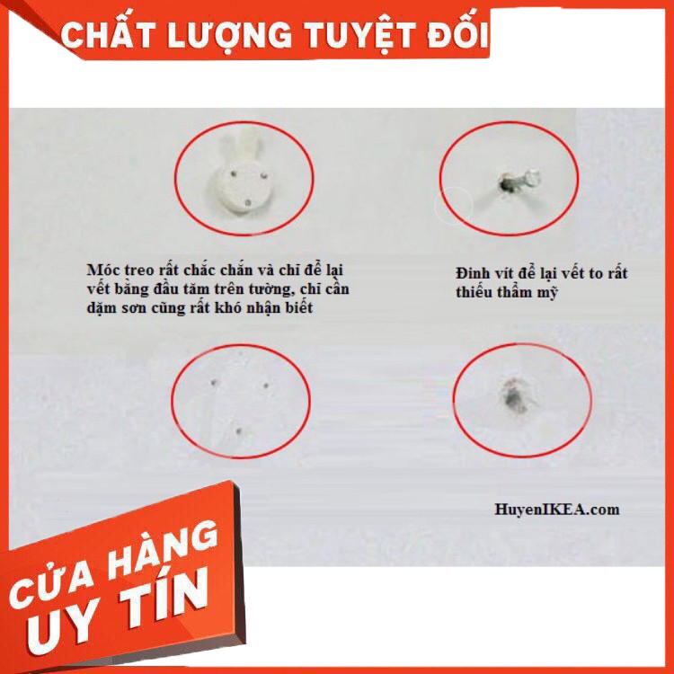 [ Hàng Chính Hãng ] Móc đính tường treo khung ảnh sát tường