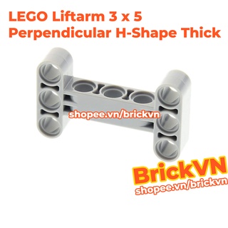 [1 Cái] LEGO Technic Thanh Đòn Dầy 3x5 Hình Chữ H, Xám Nhạt ID 6055519 14720