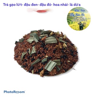 Trà gạo lứt, đậu đen (đỗ đen), hoa nhài rang tay detox giảm cân
