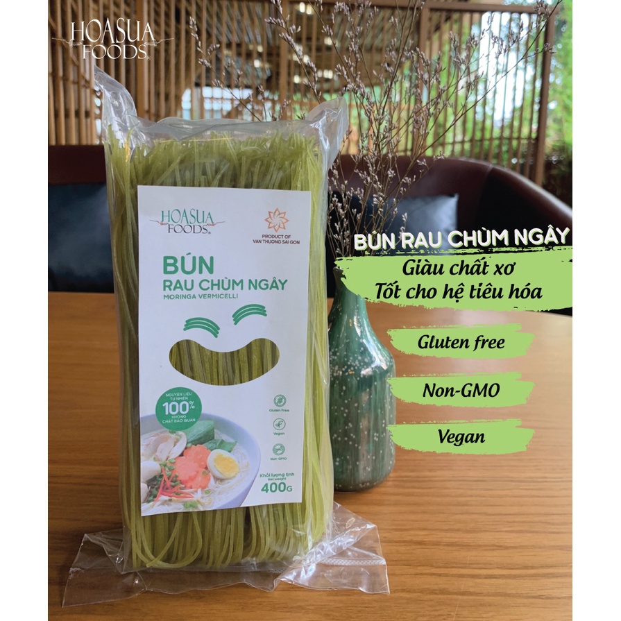 Bún Hoa Sữa/Bún gạo trắng/ gạo lứt/ rau chùm ngây Hoa Sữa 400g