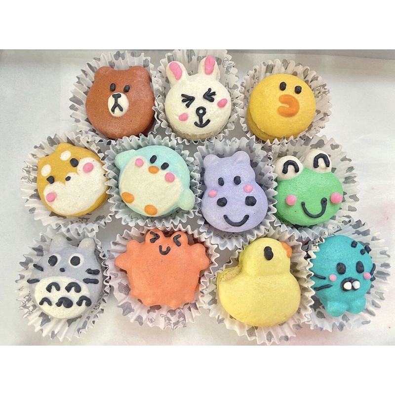 Bánh macaron thú ( mua từ 10 bánh hoặc mua kèm với macaron mini )