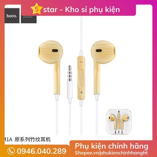 Tai Nghe Vân Gỗ Hoco M1A - Tai nghe nhét tai chính hãng Hoco