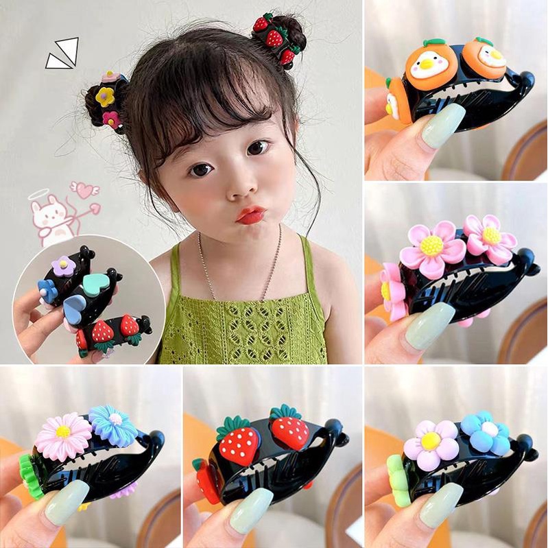 Kẹp Tóc Hình Hoạt Hình Dễ Thương Phong Cách Hàn Quốc Cho Bé Gái