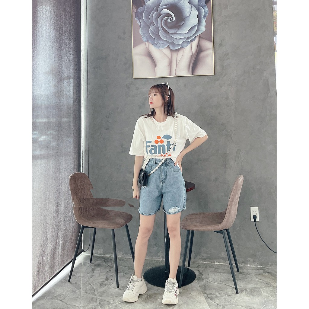 [ CẢM PHỤC ] QUẦN JEAN NGỐ LỬNG NỮ RÁCH VUÔNG LỆCH LƯNG CAO MÀU XANH NHẠT LAI CUỐN CAO CẤP NITI2 SIÊU CÁ TÍNH, FORM RỘNG