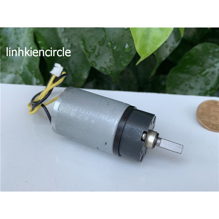 Motor giảm tốc 370 hàng Nhật bánh răng kim loại hộp số hành tinh 3V - 12V tốc độ 75 - 310 RPM - LK0221