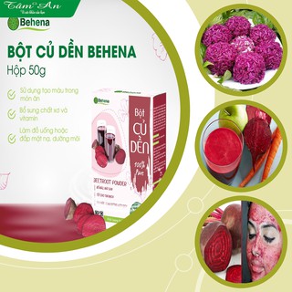 Bột Củ Dền nguyên chất Behena - Tốt cho người tim mạch, giàu canxi, giàu chất xơ ngăn ngừa táo bón