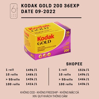 [2022] Kodak Gold 200 36exp film chụp ảnh