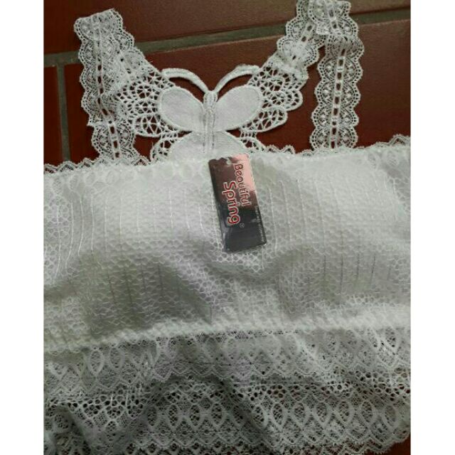 [ ảnh thật ] Áo bra ren 2 dây hình cánh bướm có đệm ngực 027 | BigBuy360 - bigbuy360.vn