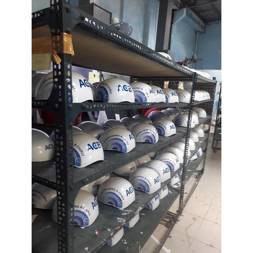 Nón bảo hiểm in logo quảng cáo theo yêu cầu
