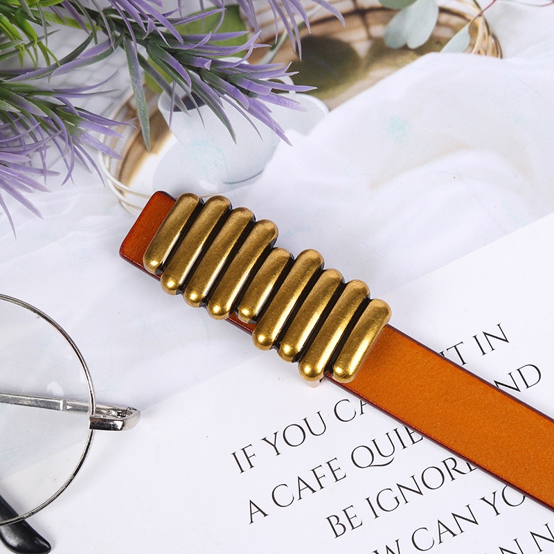 Đai váy thắt lưng nữ,da thật,dây nịt nữ,khóa bấm kim loại hình con sâu,hàng cao cấp