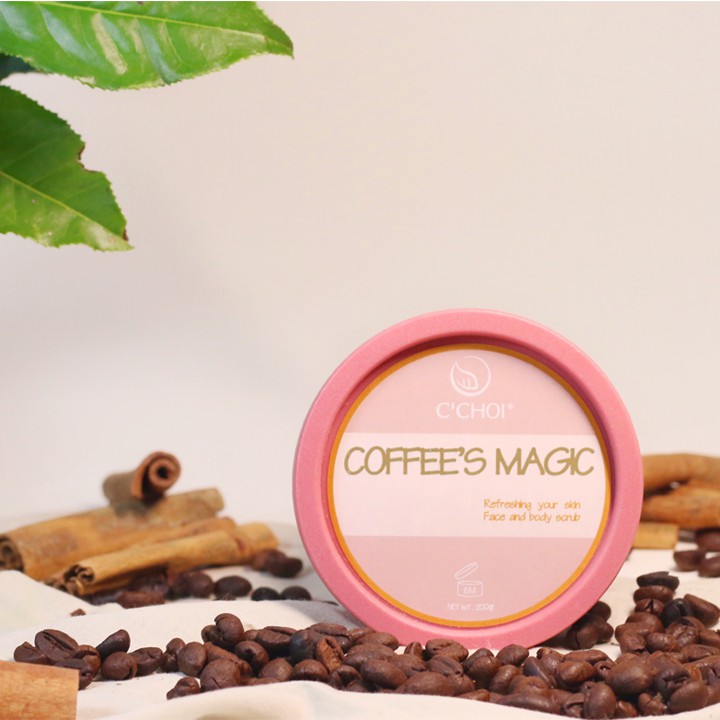 Kem Tẩy Tế Bào chết cho da mặt - làm sạch da dầu - tẩy da chết body - Coffee's Magic