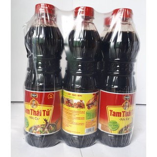 Lốc 6 chai nước Tương Chinsu Tam Thái Tử Nhị Ca Chai 500ML