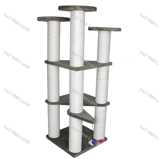 TRỤ CÀO MÓNG  BẰNG GỖ CHO MÈO NHIỀU TẦNG 296 - NHÀ CÂY CÀO MÓNG CHO MÈO, ĐỒ CHƠI CHÓ MÈO MÀI MÓNG