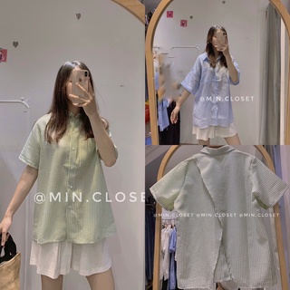 Áo sơ mi vạt lưng siêu xinh [ Ảnh thật shop chụp ]