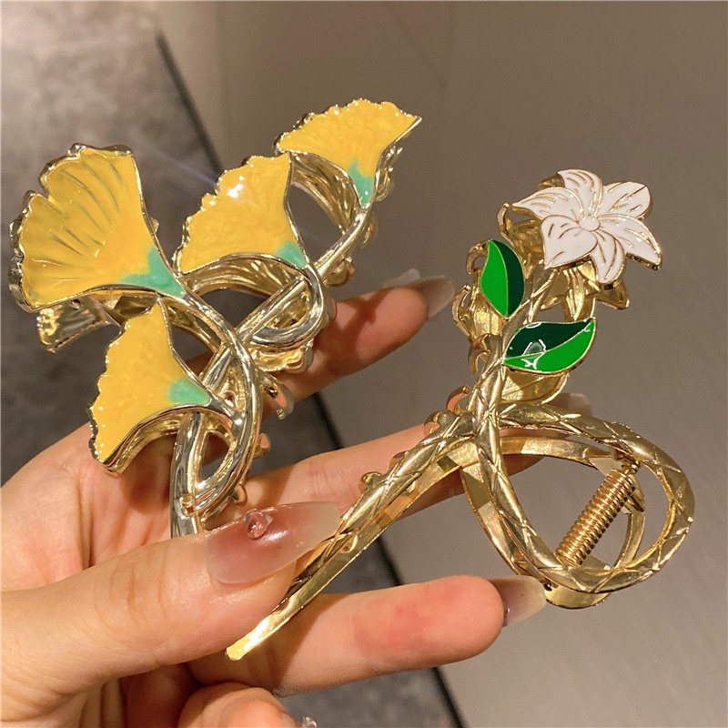 Kẹp Tóc Hình Lá Ginkgo Kiểu Mới 2022