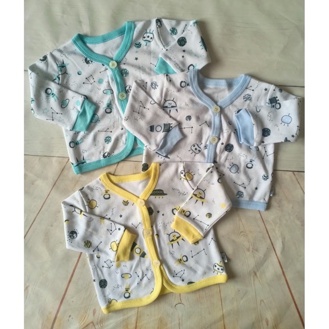 (3-15kg) 1 Áo khoác giữ ấm cotton tay dài họa tiết cho bé