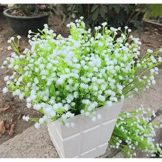 🌺Hoa Baby nhựa cao 30cm🌺 - Hoa giả trang trí lọ hoa, cành điểm