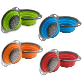 Set 2 rổ silicone gấp gọn