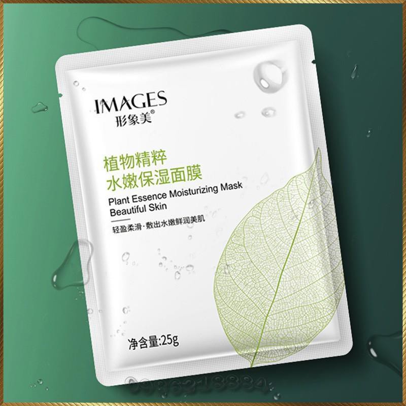 Mặt nạ lá cây hoa trà Images Plant Essence Moisturizing Mask dưỡng ẩm chuyên sâu dịu nhẹ làn da IPE2