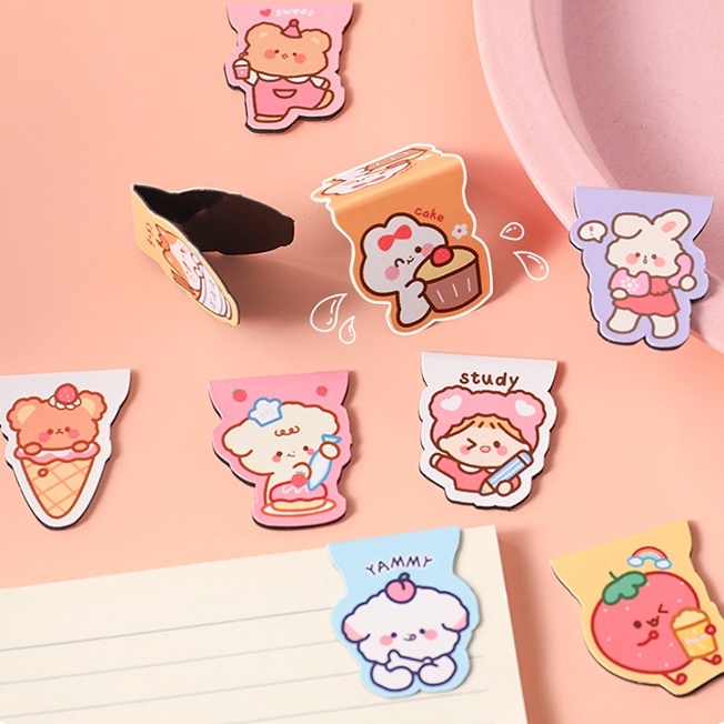 &lt;Video Review&gt; Kẹp Cao Su Bookmark Giữ Giấy Ghi Chú Tài Liệu Đánh Dấu Sách Đồ Dùng Kẹp Đánh Dấu Trang Nam Châm  D009
