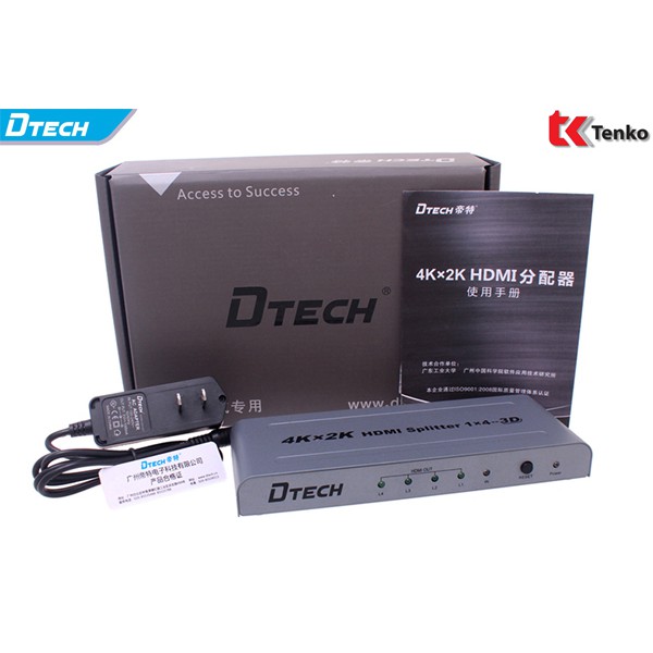 Bộ Chia HDMI 1 ra 4 Dtech DT-7144