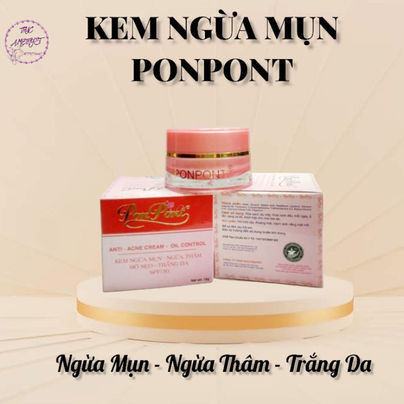 KEM TRẮNG DA NGỪA MỤN PONPONT