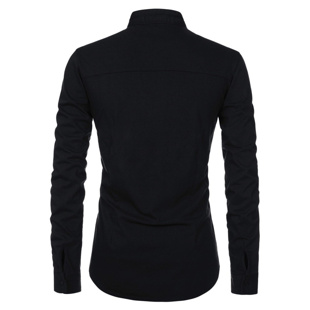 Áo sơ mi dài tay nam cổ trụ LADOS - 740, cổ lãnh tụ, chất lụa đẹp | BigBuy360 - bigbuy360.vn