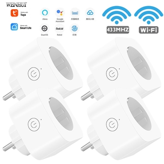 Ổ cắm thông minh không dây wifi rf 433mhz cho google home amazon alexa110v 240v 10a