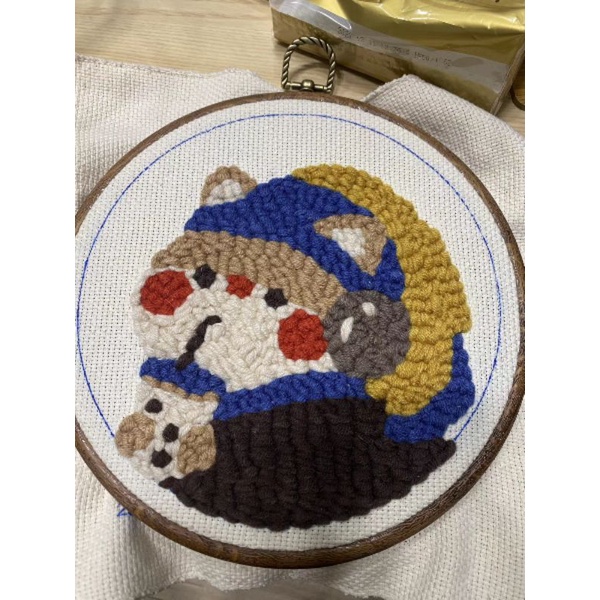 (HÀNG ORDER) Set nguyên liệu tranh len thêu nổi.