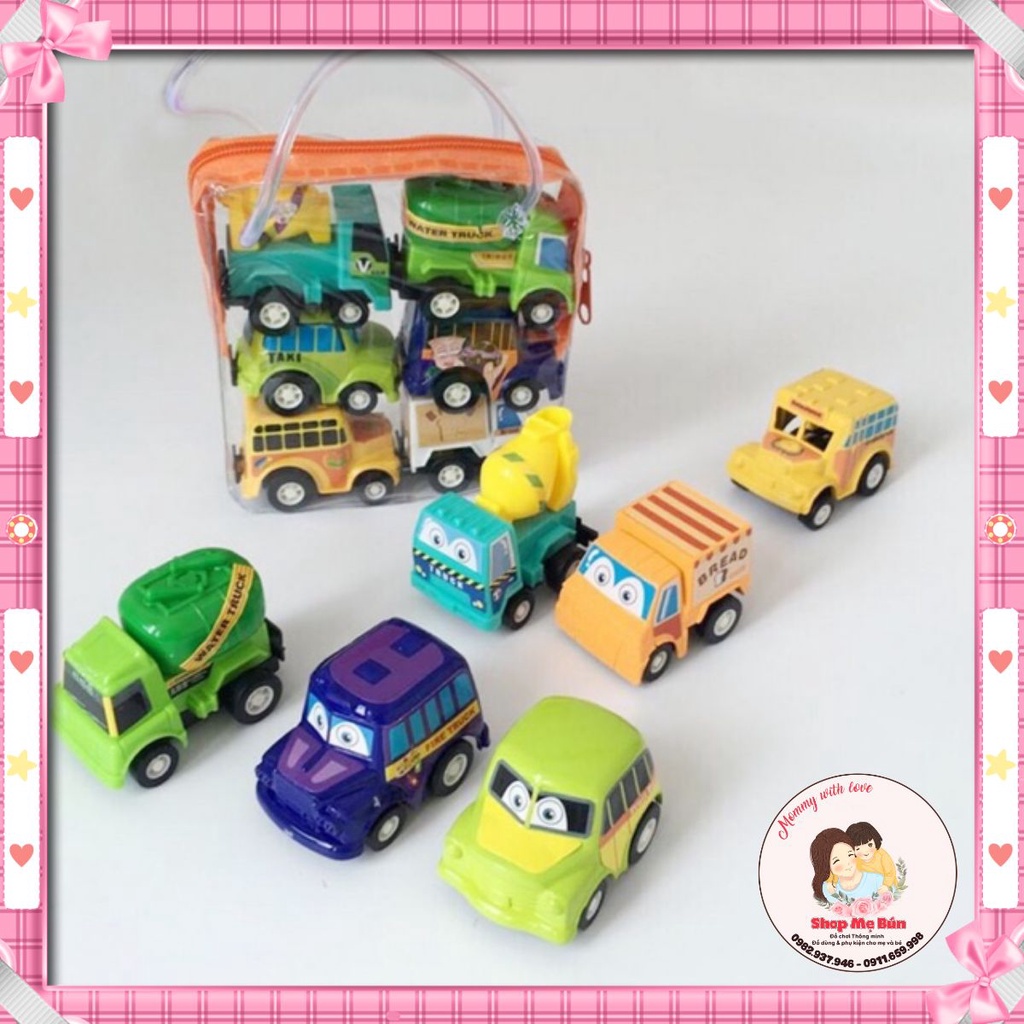 Sét 6 ô tô bánh Đà bé nào cũng mê
