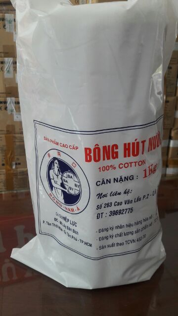 Bông gòn cuộn y tế 1kg, 500gr (Bông hút nước)