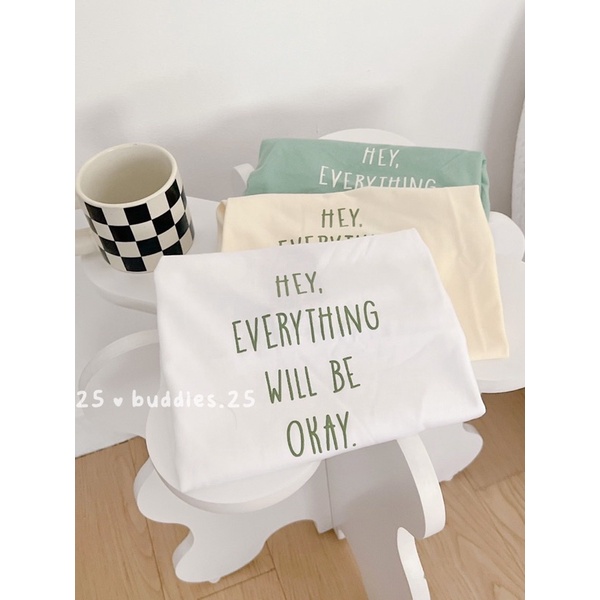 Áo croptop sát nách Hey, everything will be okay