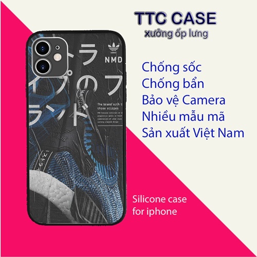 Ốp lưng ốp đt iphone ADIDAS sticker mịn siêu mỏng Iphone 6 đến 13 TTC CASE ADIPOD00005
