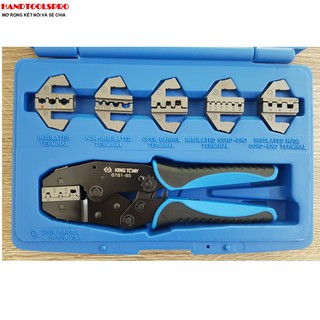 Bộ kìm bấm cos 6 chi tiết Kingtony 42107GX
