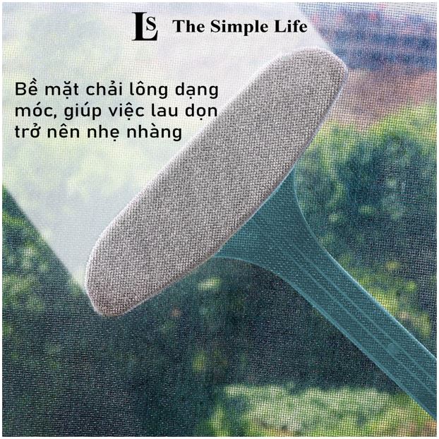 Cây lau kính, cây lau kính đa năng 2 mặt, dụng cụ vệ sinh ghế sofa, sàn nhà, rèm cửa, phủi bụi Coco Shangjia[CHÍNH HÃNG]