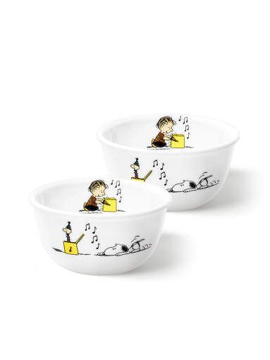 Set 2 Tô Ăn Cơm Hình Chó Snoopy Xinh Xắn Đáng Yêu