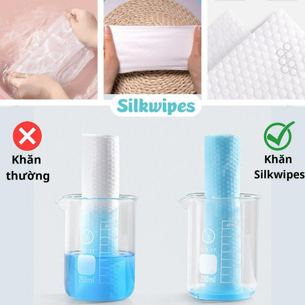 [Mã INBAU15 giảm 10% đơn 0đ] Khăn mặt khô Silkwipes dùng một lần sợi Vicose, dùng khô, dùng ướt | BigBuy360 - bigbuy360.vn