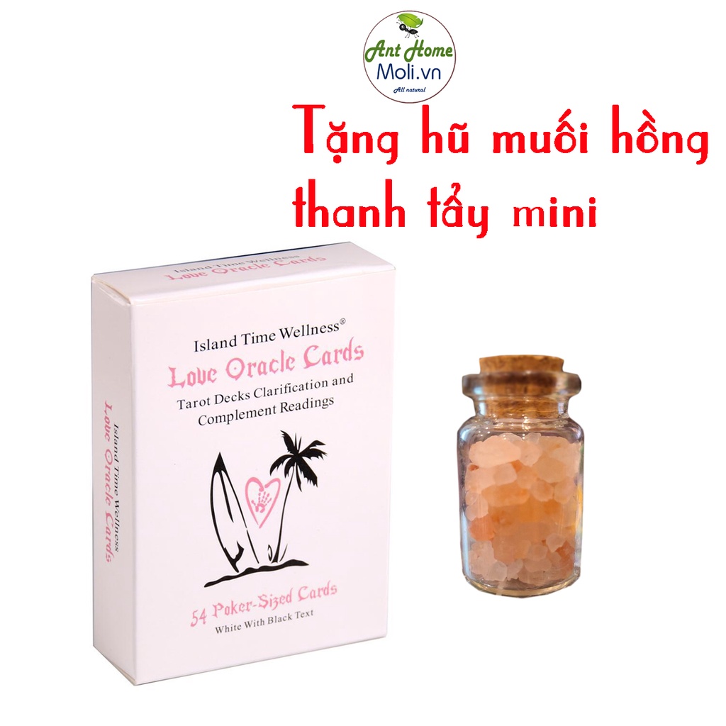 {KÈM QUÀ TẶNG} Bộ Tarot Island Time Wellness Love Oracle Cards Tarot Decks ( phiên bản trắng )