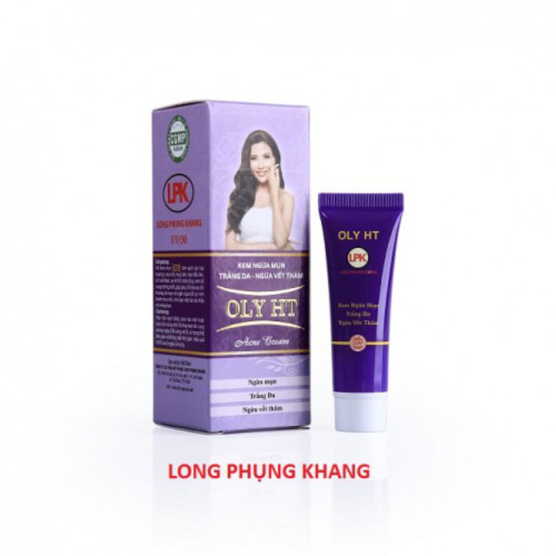 KEM NGỪA MỤN - TRẮNG DA - NGỪA VẾT THÂM OLY HT TUÝP 10g