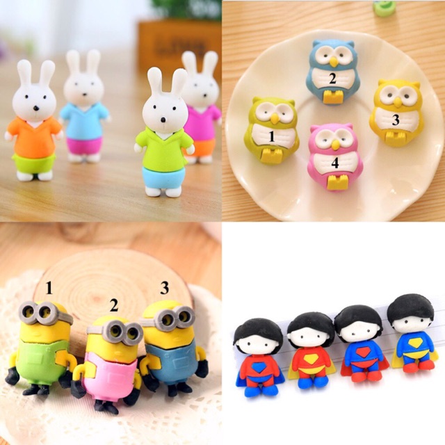 Combo 10 tẩy chì cute