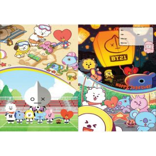 Bìa bao vở BTS, BT21