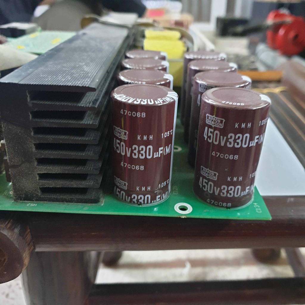 Bộ 2 tụ hóa 450V 330uf; đôi tụ 450v 330uf hàng tháo máy bộ lưu điện