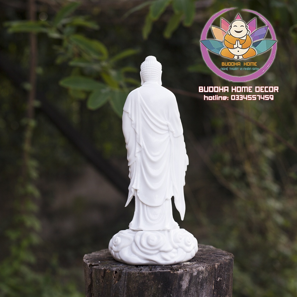 Tượng Phật A Di Đà cao 23cm Thí nguyện thủ ấn trang trí nhà cửa, phong thủy, thờ cúng