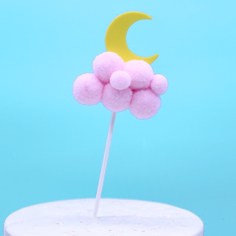 topper cake [FREESHIP] mây bông trăng sao bông đẹp