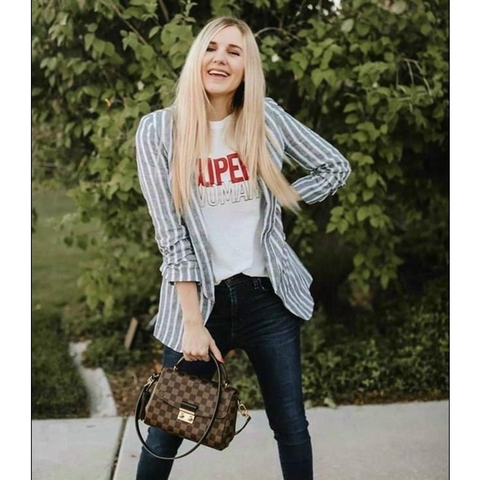 Túi xách nữ Lv Croisette Da thật SuperVip Fullbox nam châm cao cấp 2 lớp