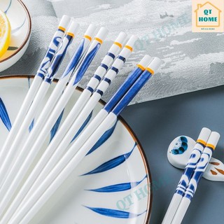 Đũa Sứ Cao Cấp Kiểu Nhật Chống Nấm Mốc, Chống Trơn Trượt, Chịu Nhiệt [Có Sẵn]