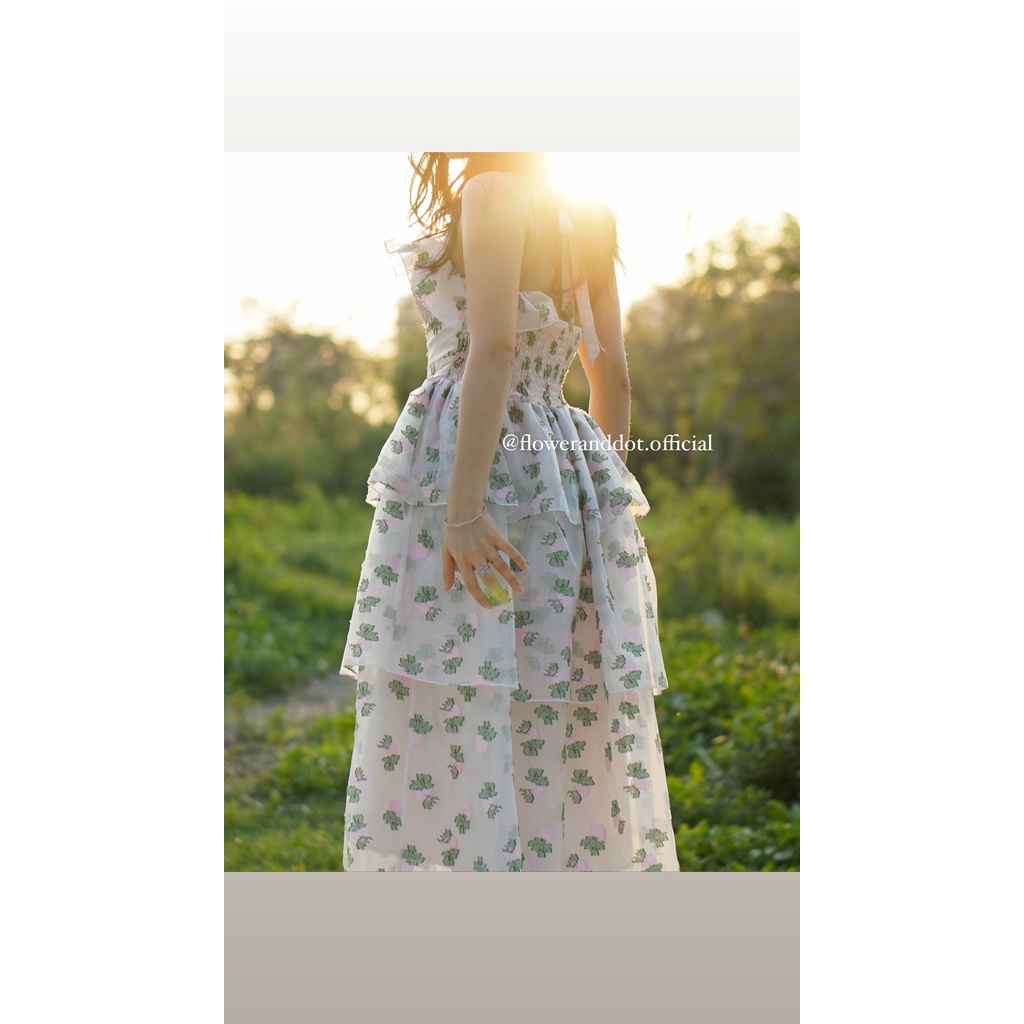 Alice Dress 3 tầng và 2 tầng - Đầm công chúa nhiều tầng dáng xòe, váy dự tiệc Flower & Dot