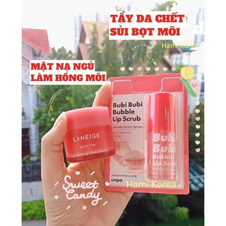 [mẫu mới] Tẩy Da Chết Môi Sủi Bọt Bubi Bubi Bubble Lip Scrub