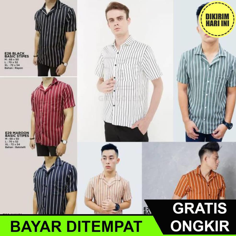 (Hàng Mới Về) Kemeje Salur Mix Ceje Kẻ Sọc Je5923