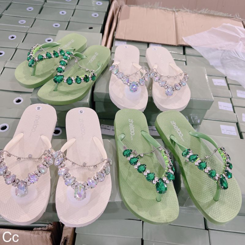 c Dép Kẹp Xốp Quai Ngọc Mềm Êm Cao Cấp